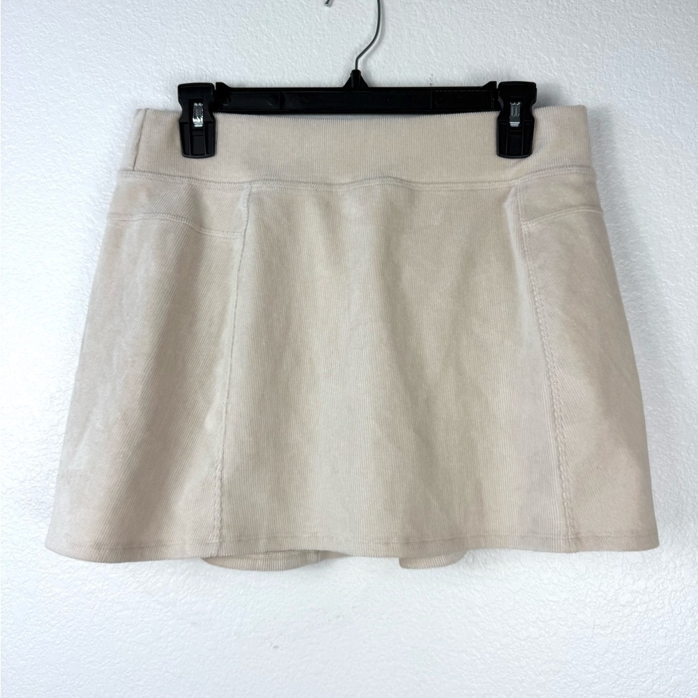 Aerie Cream Women's Skirt whit short inside size M